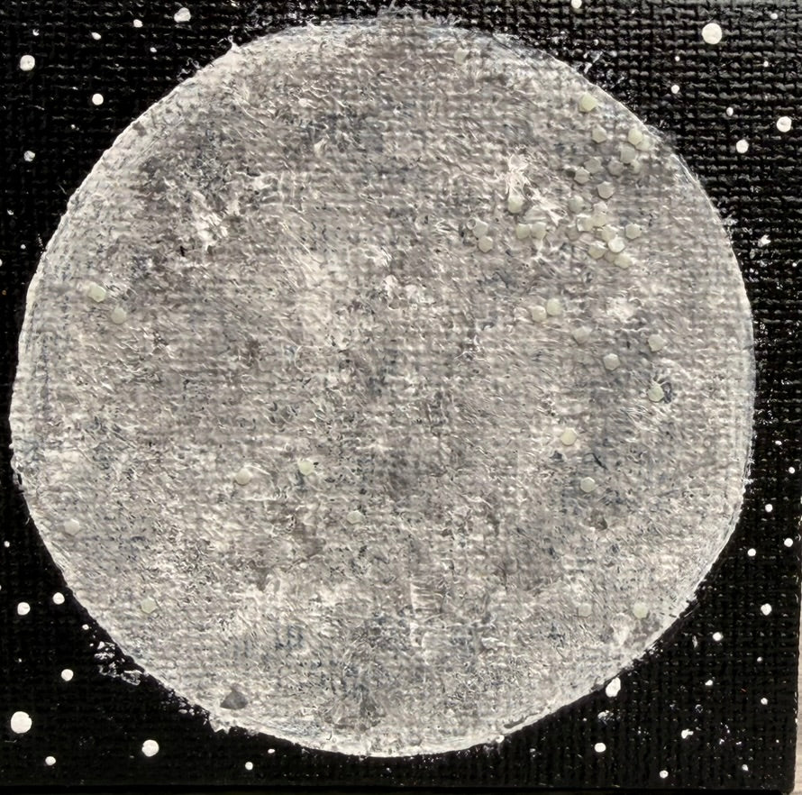 Moon (mini) by Bee the Light Art Studio
