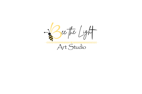 Bee the Light Art Studio bee and cross logo