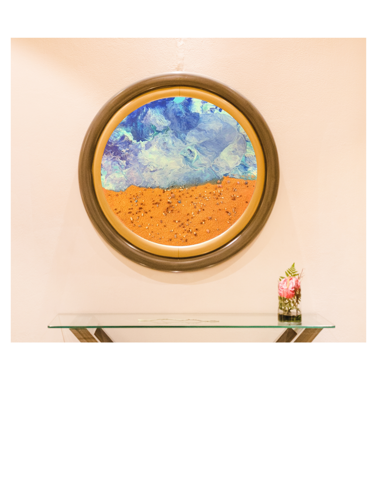 Beach Pour by Bee the Light Art Studio