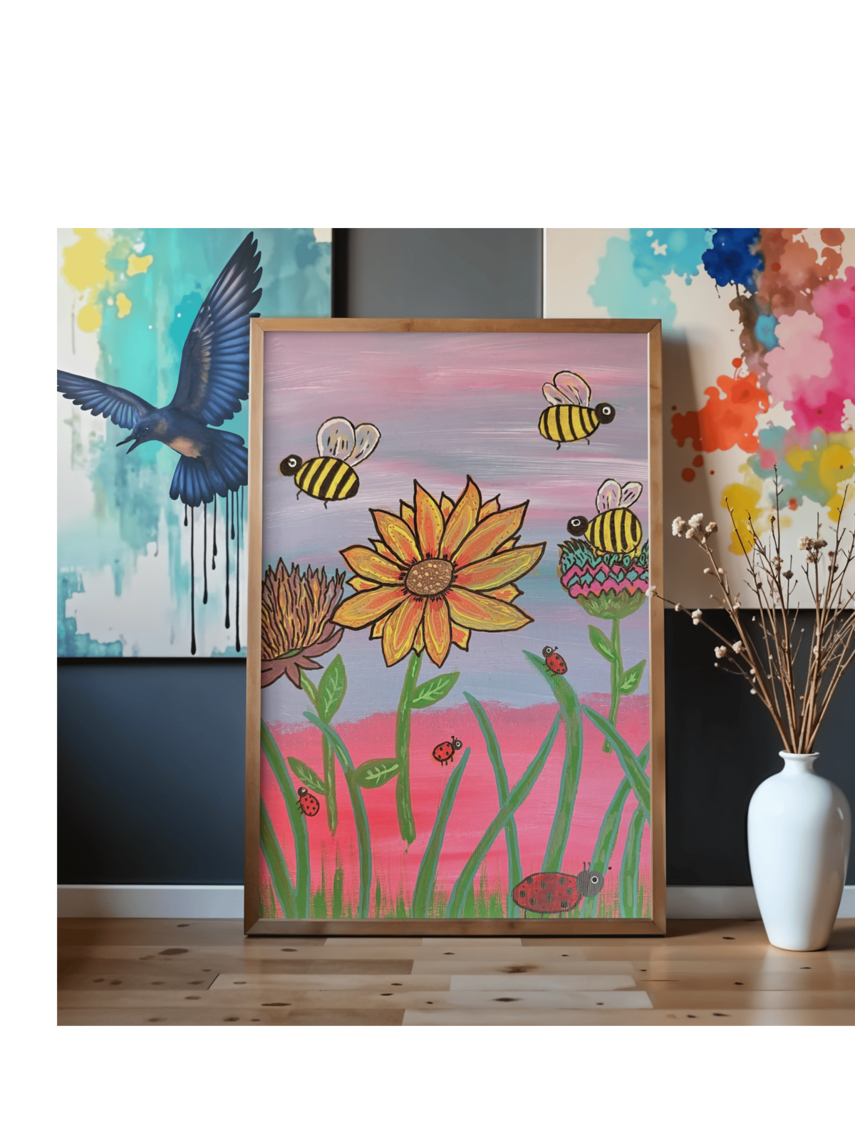 Buggy Florals by Bee the Light Art Studio