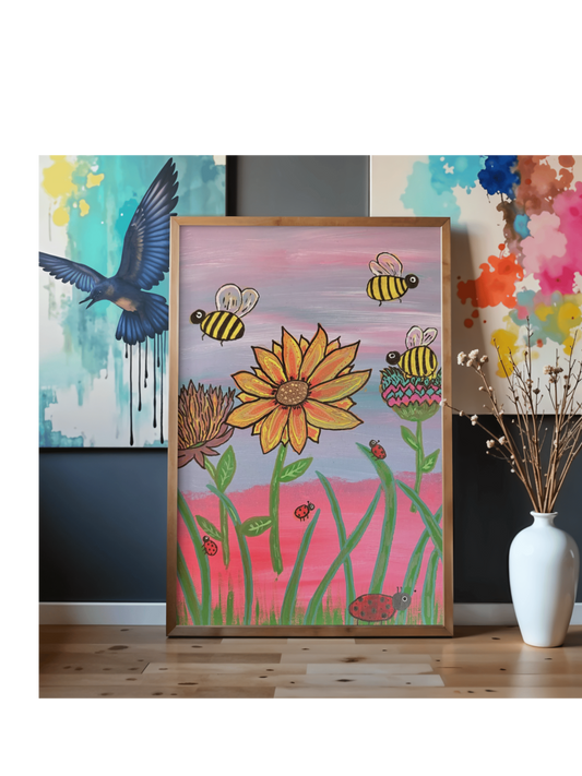 Buggy Florals by Bee the Light Art Studio