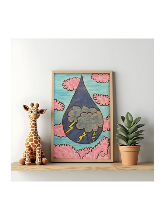 Storm Tears by Bee the Light Art Studio