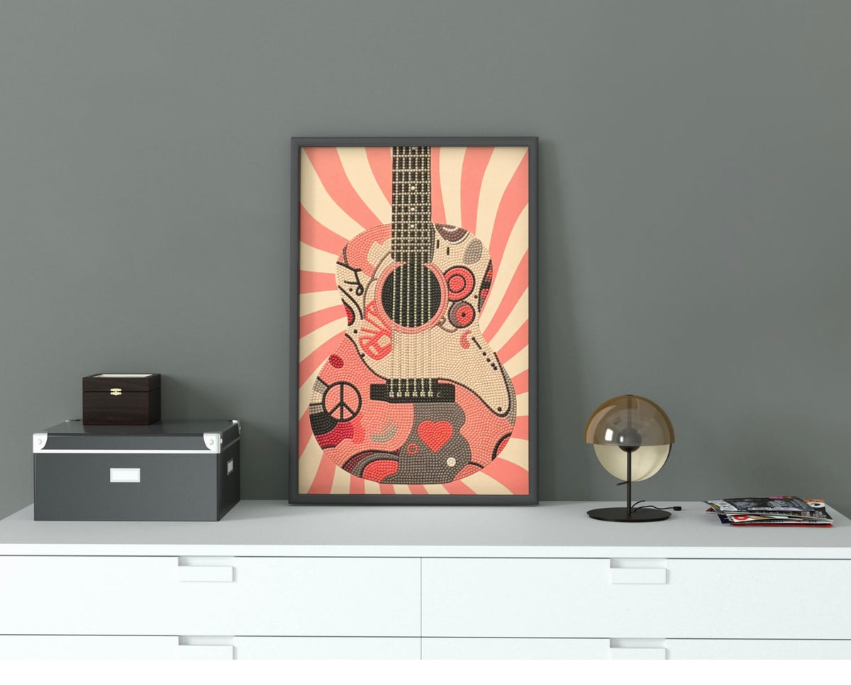 Guitar by Bee the Light Art Studio