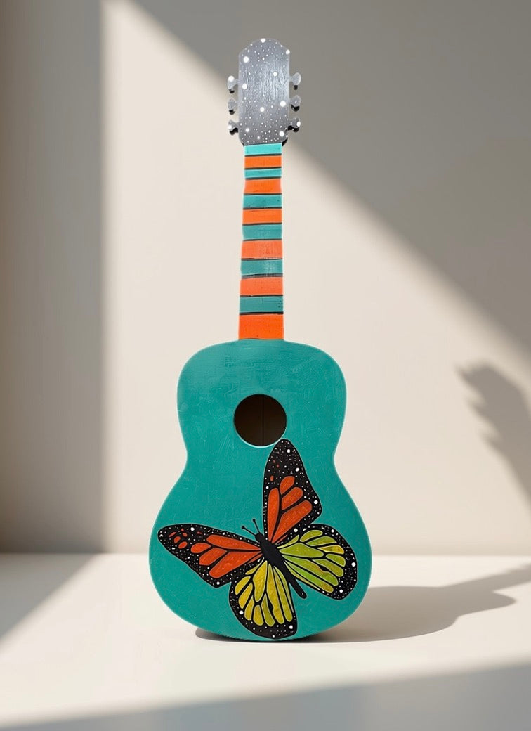 Guitar (wood) by Bee the Light Art Studio