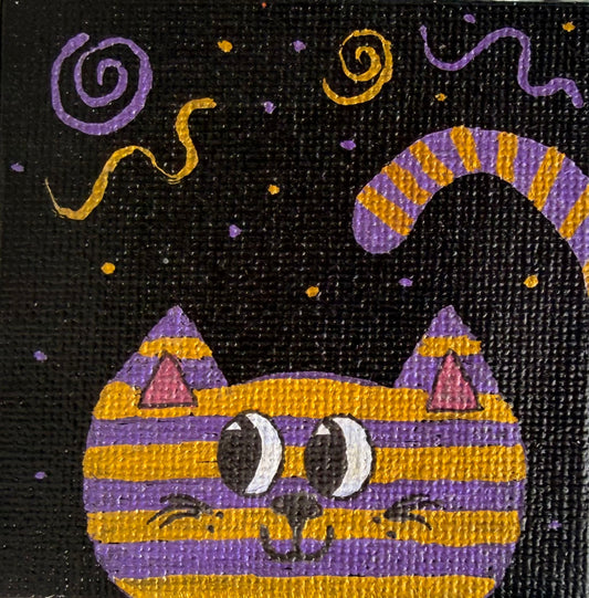 Halloween Kitty by Bee the Light Art Studio