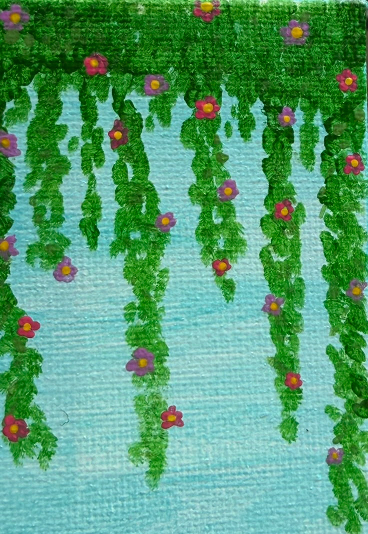 Hanging Floral by Bee the Light Art Studio