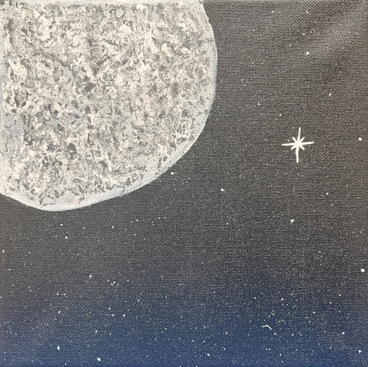 Moon by Bee the Light Art Studio
