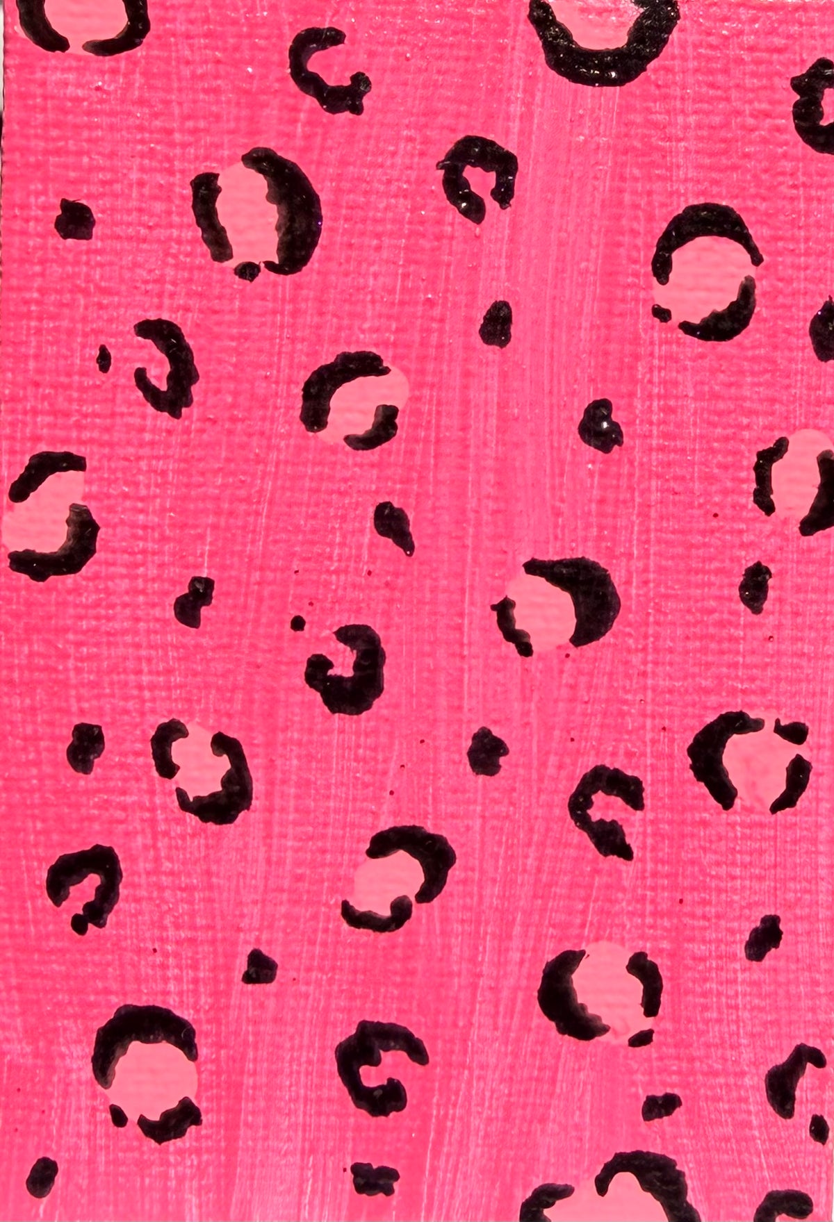 Pink Leopard by Bee the Light Art Studio