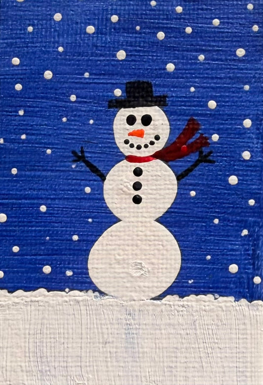 Snowman by Bee the Light Art Studio