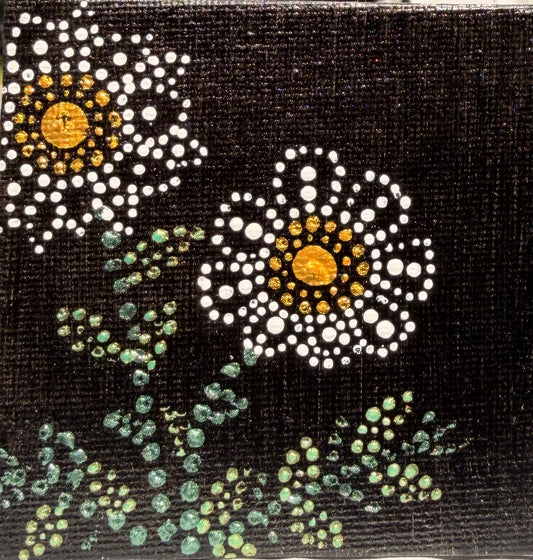 Spotted Flowers by Bee the Light Art Studio