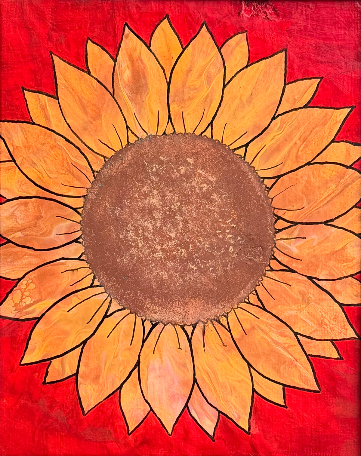 Midsomer Sunflower by Bee the Light Art Studio