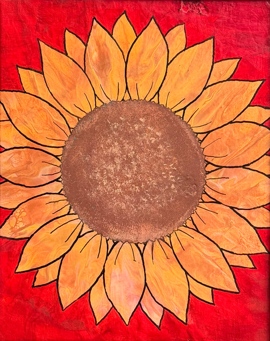 Midsomer Sunflower by Bee the Light Art Studio